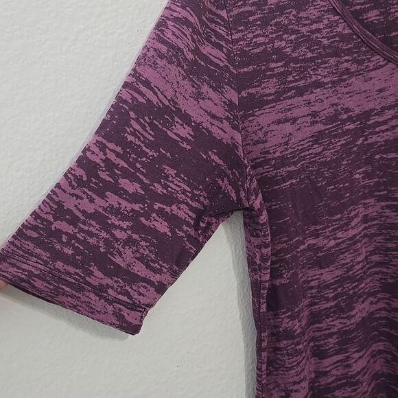 Sledge USA Women's Purple Vneck Tee Shirt Cotton Blend Size XL - Picture 3 of 7